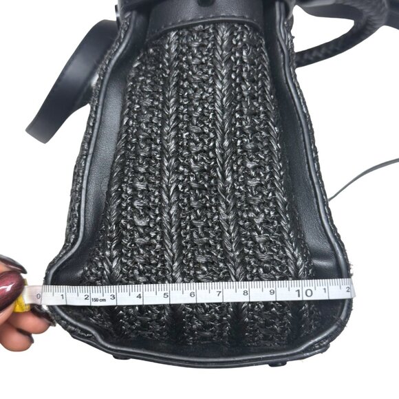 Steve Madden “Bhaymann” Woven Black Satchel – Braided Handle - Picture 9 of 13